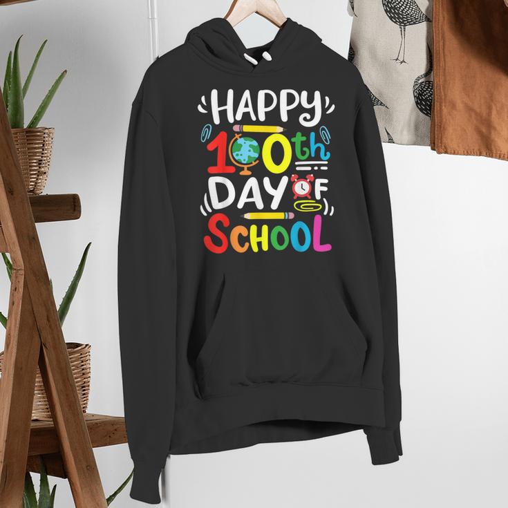 Happy 100th Day Of School 100 Days Of School Teacher Student Women's Hoodie, funny gift