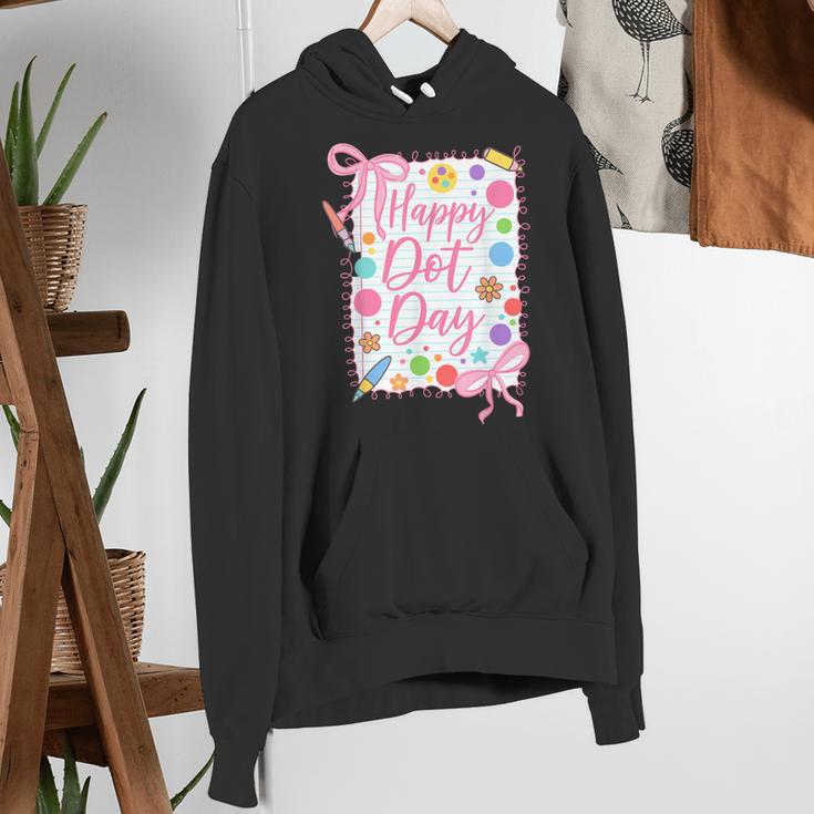 Happy Dot Day Bow Coquette For Teacher Girls Women's Hoodie, funny gift Happy Dot Day Bow Coquette For Teacher Girls Women's Hoodie, funny gift