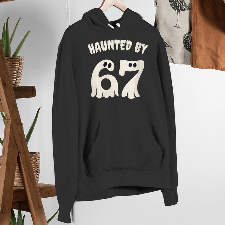 Haunted By 67 Teacher Halloween 6 7 Shirt Women's Hoodie, funny gift