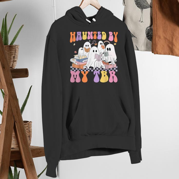 Haunted By My TBR Cute Ghosts Book Reading Teacher Halloween Women's Hoodie, funny gift Haunted By My TBR Cute Ghosts Book Reading Teacher Halloween Women's Hoodie, funny gift