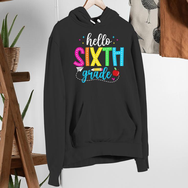 Hello Sixth Grade Cute Back To School 6th Grade Teacher Kids Women's Hoodie, funny gift Hello Sixth Grade Cute Back To School 6th Grade Teacher Kids Women's Hoodie, funny gift