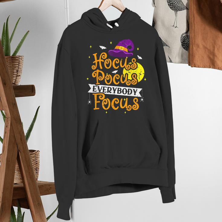 Hocus Pocus Everybody Focus Halloween Teacher Men Women Kids Women's Hoodie, funny gift
