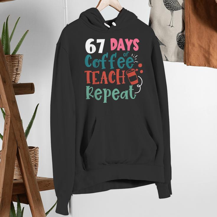 Humor Meme 67 Days Of School Coffee Lover Educator Teacher Women's Hoodie, funny gift Humor Meme 67 Days Of School Coffee Lover Educator Teacher Women's Hoodie, funny gift