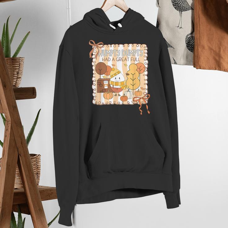 Humpty Dumpty Had A Great Fall Teacher Thanksgiving Autumn Women's Hoodie, funny gift