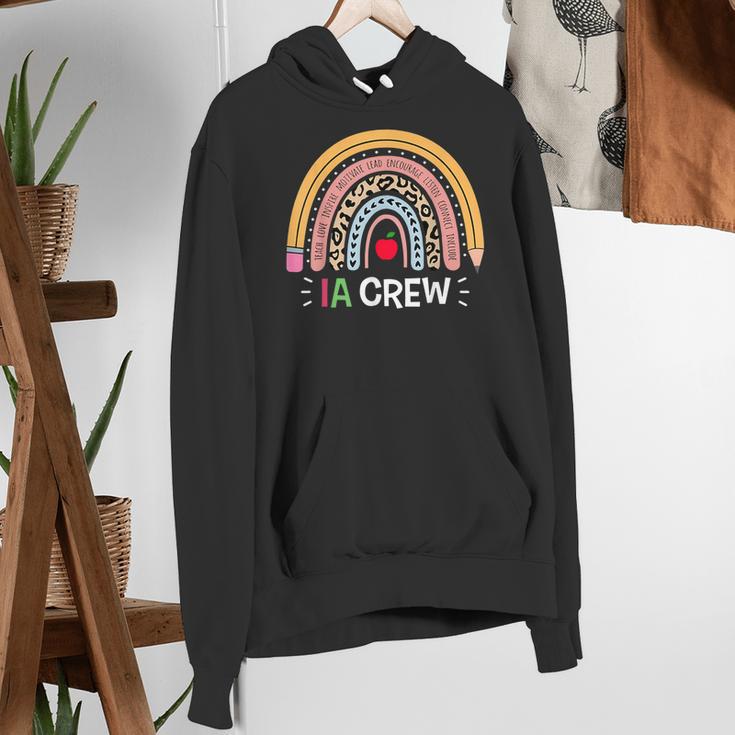 IA Crew Instructional Assistant Rainbow Teachers Aide Women's Hoodie, funny gift IA Crew Instructional Assistant Rainbow Teachers Aide Women's Hoodie, funny gift