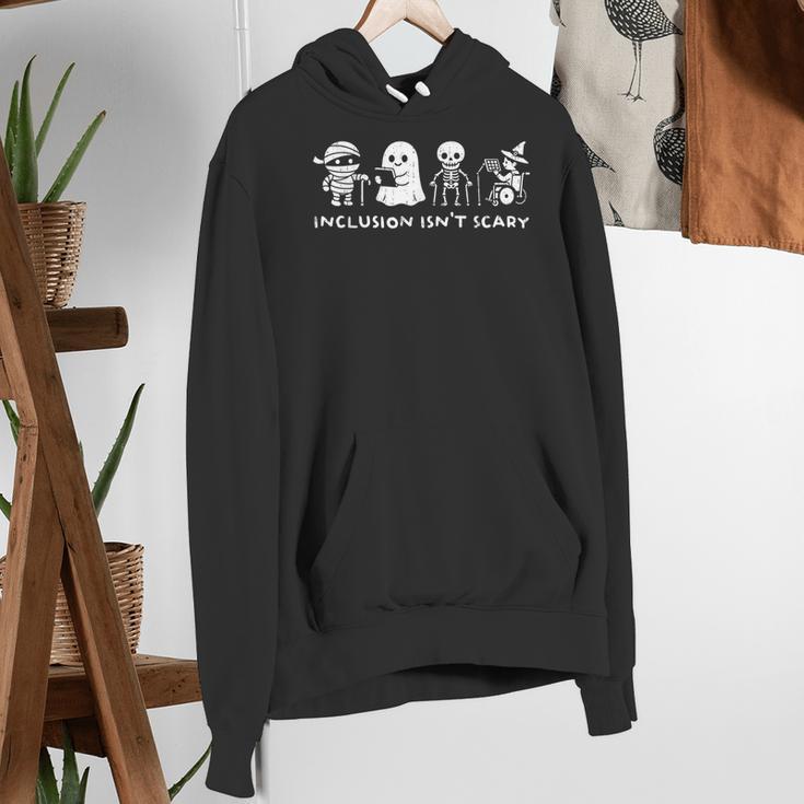 Inclusion Isn't Scary SLP Halloween Ghost Mummy Sped Teacher Women's Hoodie, funny gift Inclusion Isn't Scary SLP Halloween Ghost Mummy Sped Teacher Women's Hoodie, funny gift