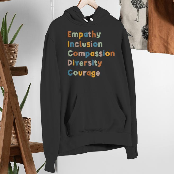 Inclusive Teacher Diversity Inclusion Empathy Teacher Team Women's Hoodie, funny gift