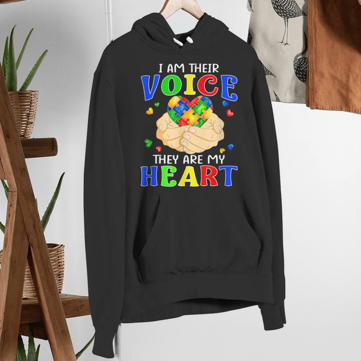 I Am Their Voice They Are My Heart Autism Awareness Teacher Women's Hoodie, funny gift I Am Their Voice They Are My Heart Autism Awareness Teacher Women's Hoodie, funny gift