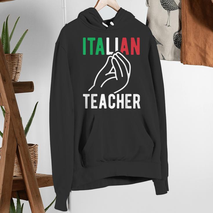 Italian Teacher Italy Italia Back To School First Day Women's Hoodie, funny gift
