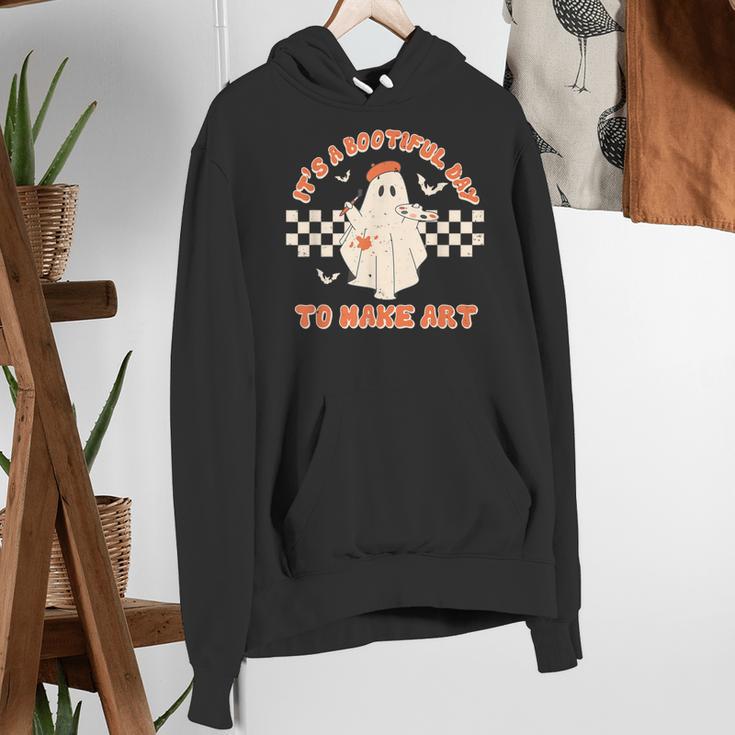 It's A Bootiful Day To Make Art Halloween Art Teacher Women's Hoodie, funny gift It's A Bootiful Day To Make Art Halloween Art Teacher Women's Hoodie, funny gift