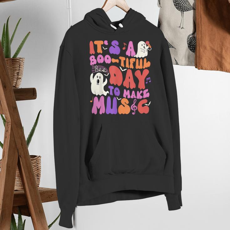 It's a Bootiful Day To Make Music Halloween Music Teacher Women's Hoodie, funny gift