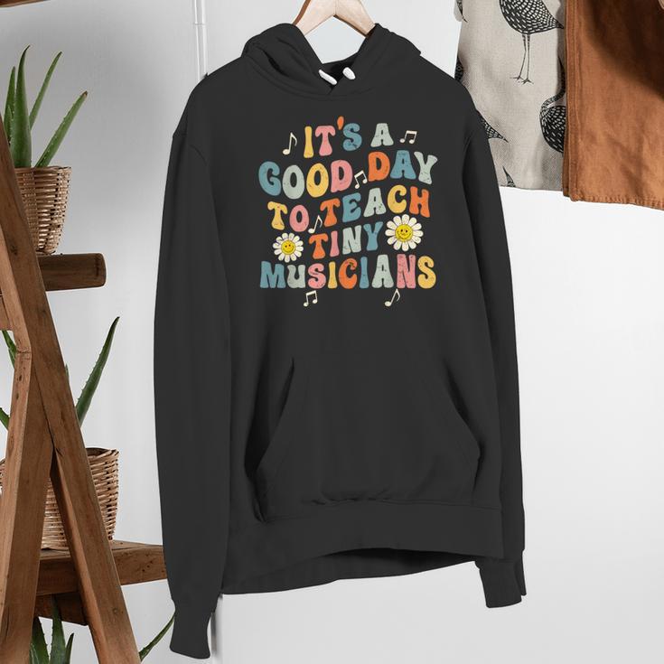 Its A Good Day To Teach Tiny Musicians Music Teacher Flower Women's Hoodie, funny gift