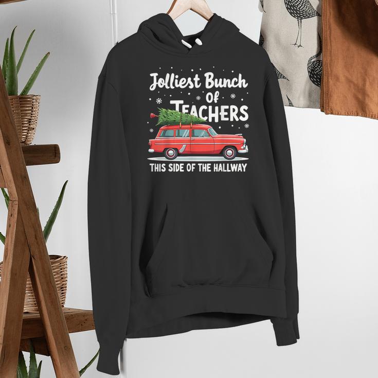 Jolliest Bunch Of Teachers This Side Of The Hallway Xmas PJ Women's Hoodie, funny gift Jolliest Bunch Of Teachers This Side Of The Hallway Xmas PJ Women's Hoodie, funny gift