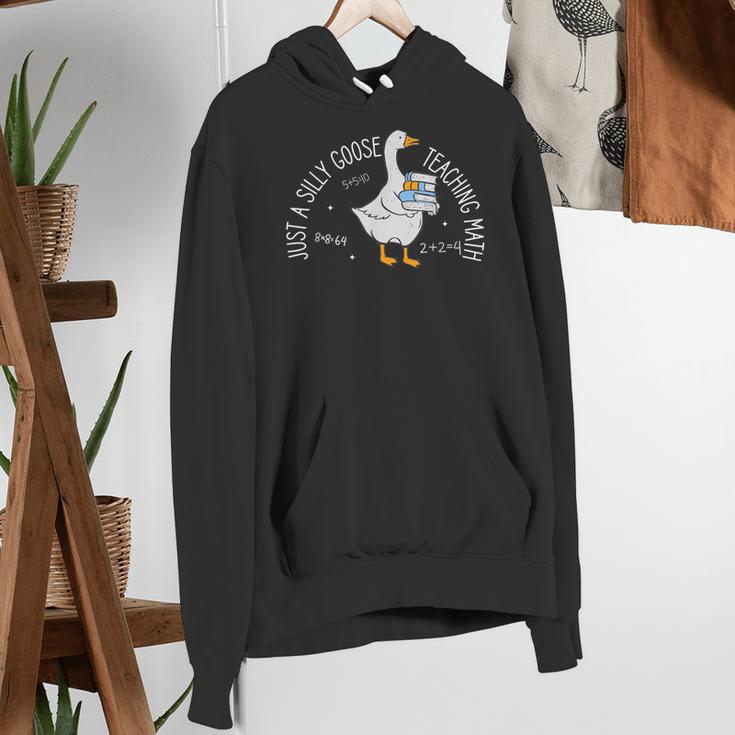 Just A Silly Goose Teaching Math Teacher Back To School Women's Hoodie, funny gift Just A Silly Goose Teaching Math Teacher Back To School Women's Hoodie, funny gift
