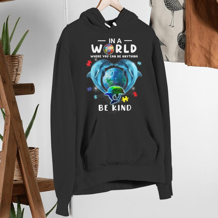 Be Kind Dolphin Autism Awareness Back To School Teacher Men Women Kids Women's Hoodie, funny gift Be Kind Dolphin Autism Awareness Back To School Teacher Men Women Kids Women's Hoodie, funny gift