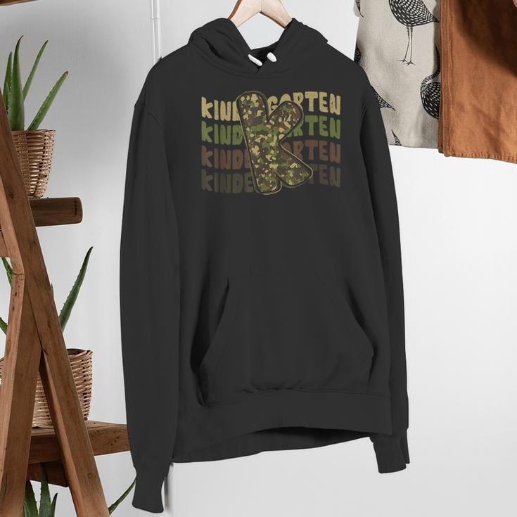 Kindergarten Camo Camouflage Boy Teacher Back To School Women's Hoodie, funny gift Kindergarten Camo Camouflage Boy Teacher Back To School Women's Hoodie, funny gift
