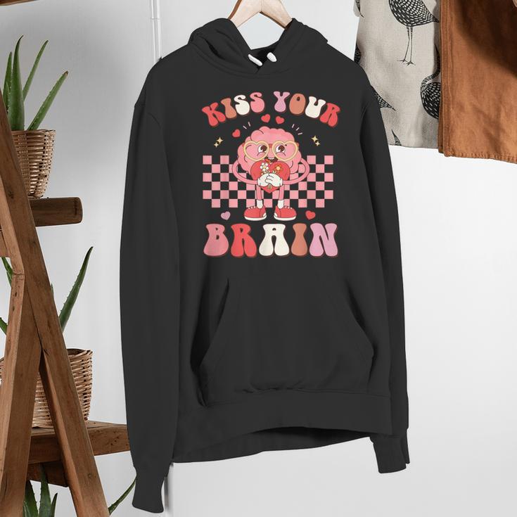 Kiss Your Brain Valentines Test Day Teacher Squad Kids Women's Hoodie, funny gift Kiss Your Brain Valentines Test Day Teacher Squad Kids Women's Hoodie, funny gift