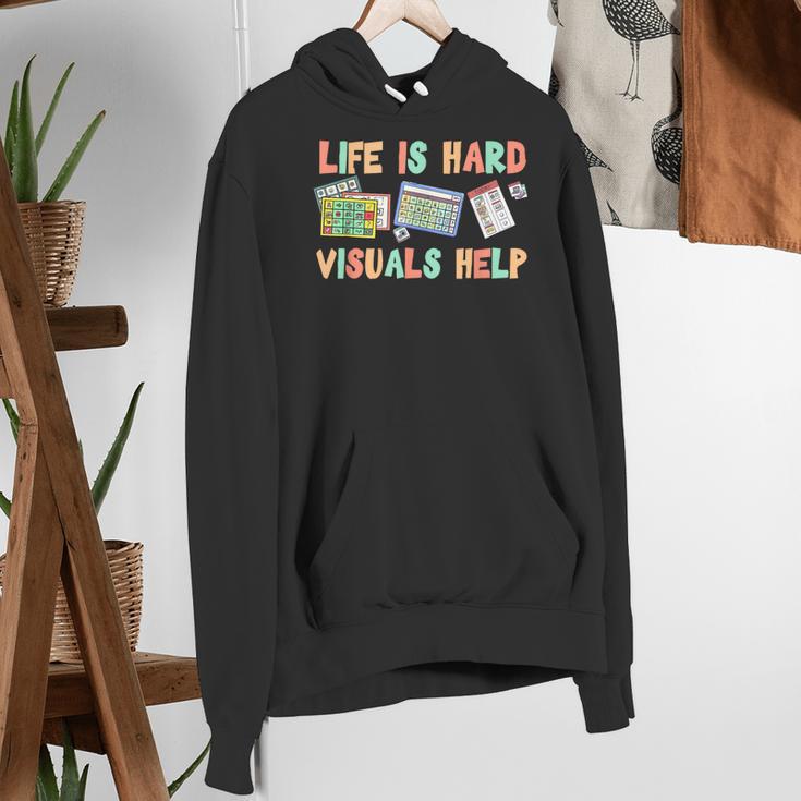 Life Is Hard Visuals Help Special Education SPED Teacher Women's Hoodie, funny gift Life Is Hard Visuals Help Special Education SPED Teacher Women's Hoodie, funny gift