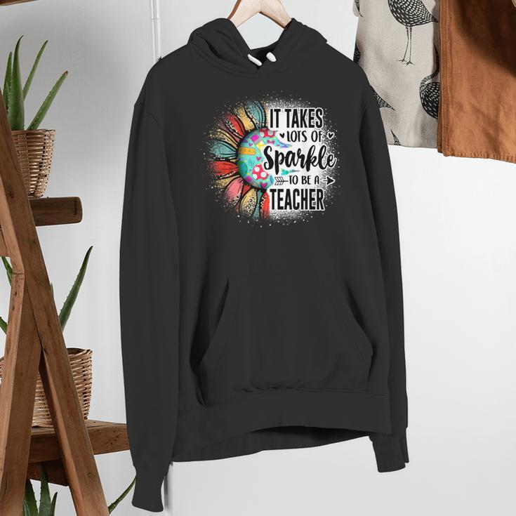 It Take Lots Of Sparkle To Be A Teacher With Sunflower Women's Hoodie, funny gift It Take Lots Of Sparkle To Be A Teacher With Sunflower Women's Hoodie, funny gift