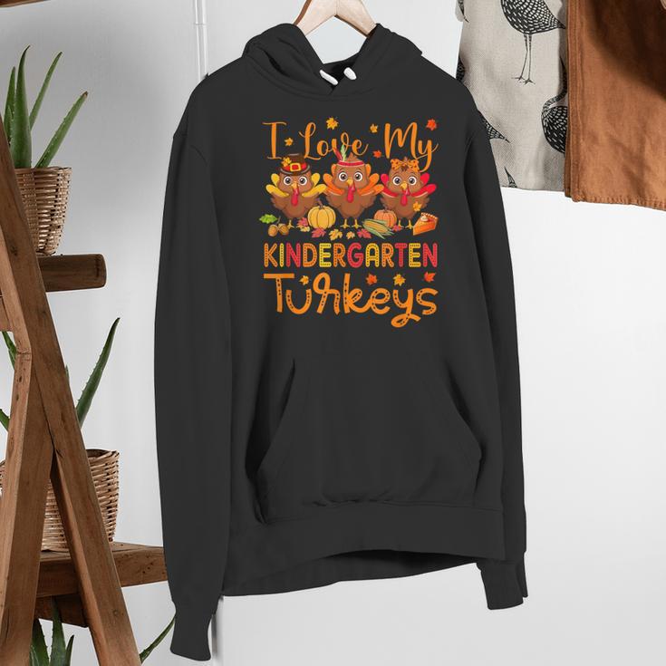 I Love My Kindergarten Turkeys Thanksgiving Teacher Students Women's Hoodie, funny gift I Love My Kindergarten Turkeys Thanksgiving Teacher Students Women's Hoodie, funny gift