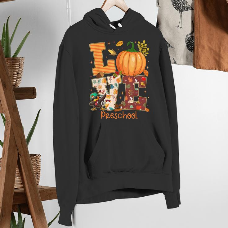 Love Preschool Teacher Turkey Thanksgiving Autumn Fall Women's Hoodie, funny gift Love Preschool Teacher Turkey Thanksgiving Autumn Fall Women's Hoodie, funny gift