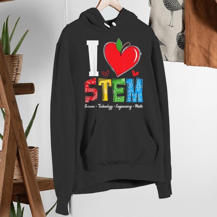 I Love STEM Student Teacher 1st Day Of School Back To School Women's Hoodie, funny gift