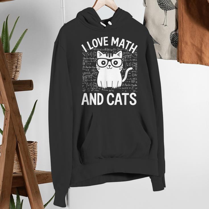 Math And Cats Apparel For Teachers Students Cat Lovers Women's Hoodie, funny gift