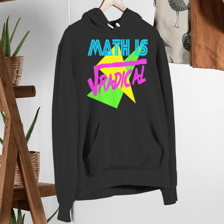 Math Is Radical Retro 80s Vintage Algebra Teacher Women's Hoodie, funny gift