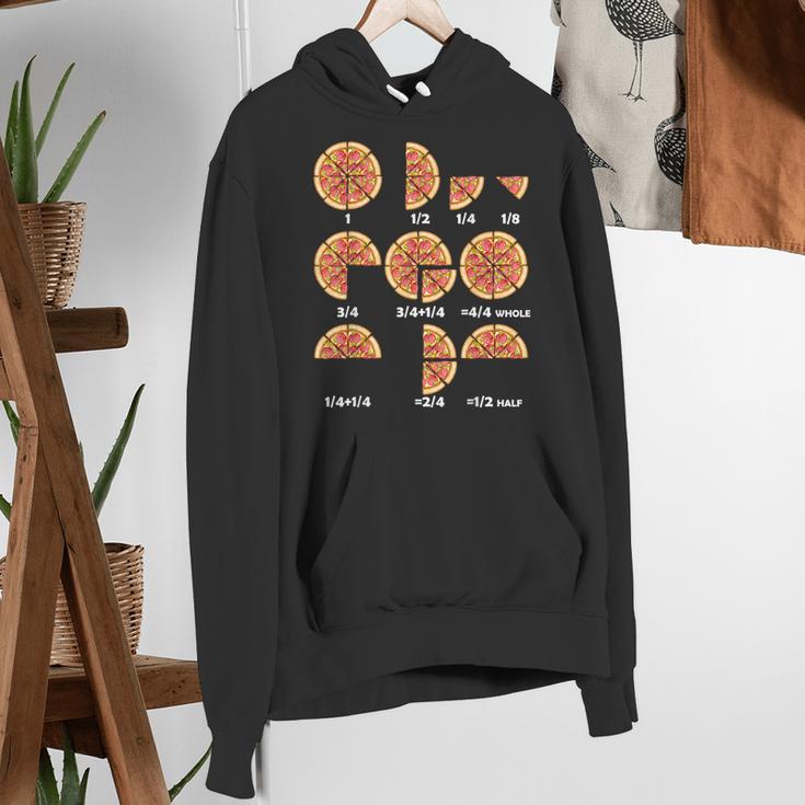 Maths Day Costume Idea Kids Teachers Pizza Slice Fraction Women's Hoodie, funny gift