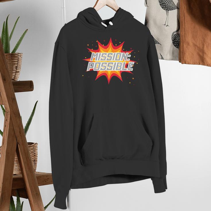 Mission Possible Motivational Inspirational School Teacher Women's Hoodie, funny gift Mission Possible Motivational Inspirational School Teacher Women's Hoodie, funny gift