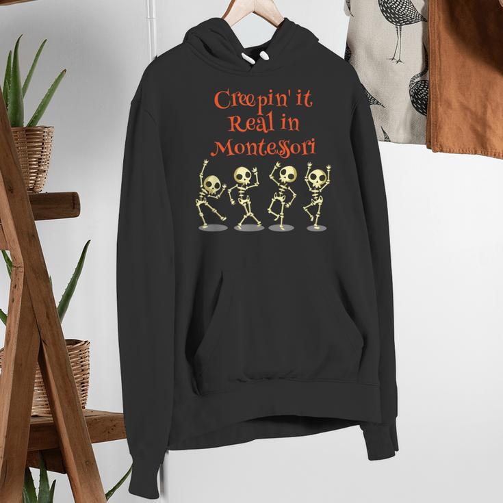 Montessori Creepin' It Real HALLOWEEN School Teacher Shirt Women's Hoodie, funny gift Montessori Creepin' It Real HALLOWEEN School Teacher Shirt Women's Hoodie, funny gift