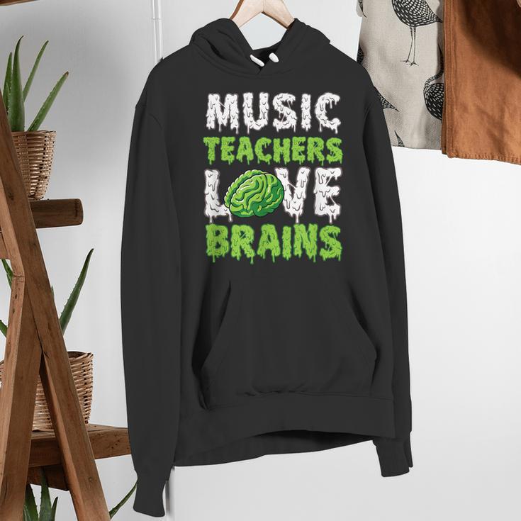 Music Teachers Love Brains Cute Teaching Halloween Women's Hoodie, funny gift Music Teachers Love Brains Cute Teaching Halloween Women's Hoodie, funny gift