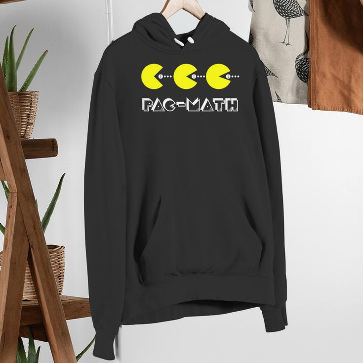 Nerdy Pac-Math Nom Retro Game Precalculus Math Teacher Women's Hoodie, funny gift Nerdy Pac-Math Nom Retro Game Precalculus Math Teacher Women's Hoodie, funny gift