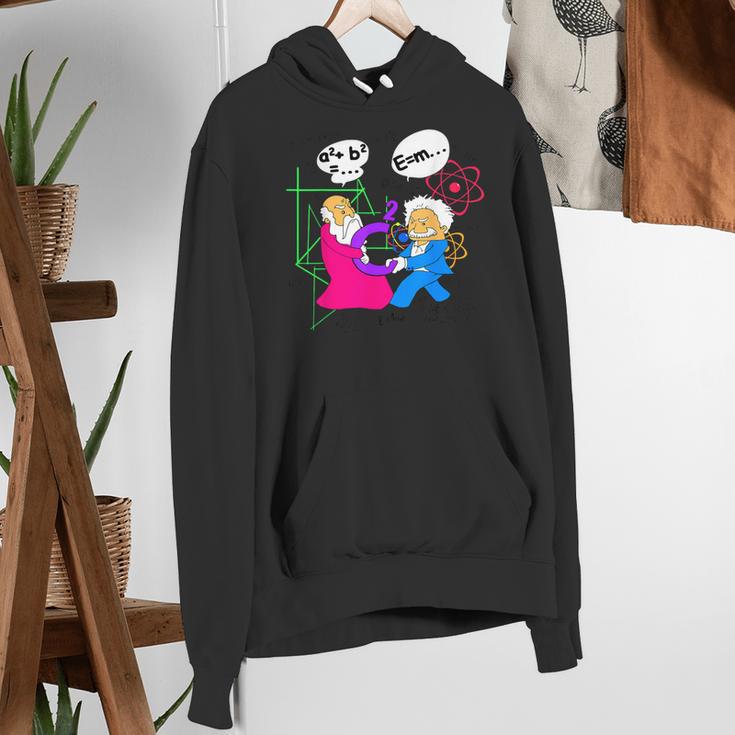 Nerdy Pythagoras Fighting Over C Squared Math Teacher Women's Hoodie, funny gift Nerdy Pythagoras Fighting Over C Squared Math Teacher Women's Hoodie, funny gift
