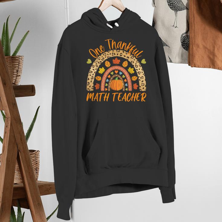 One Thankful Math Teacher Thanksgiving Autumn Fall Rainbow Women's Hoodie, funny gift One Thankful Math Teacher Thanksgiving Autumn Fall Rainbow Women's Hoodie, funny gift