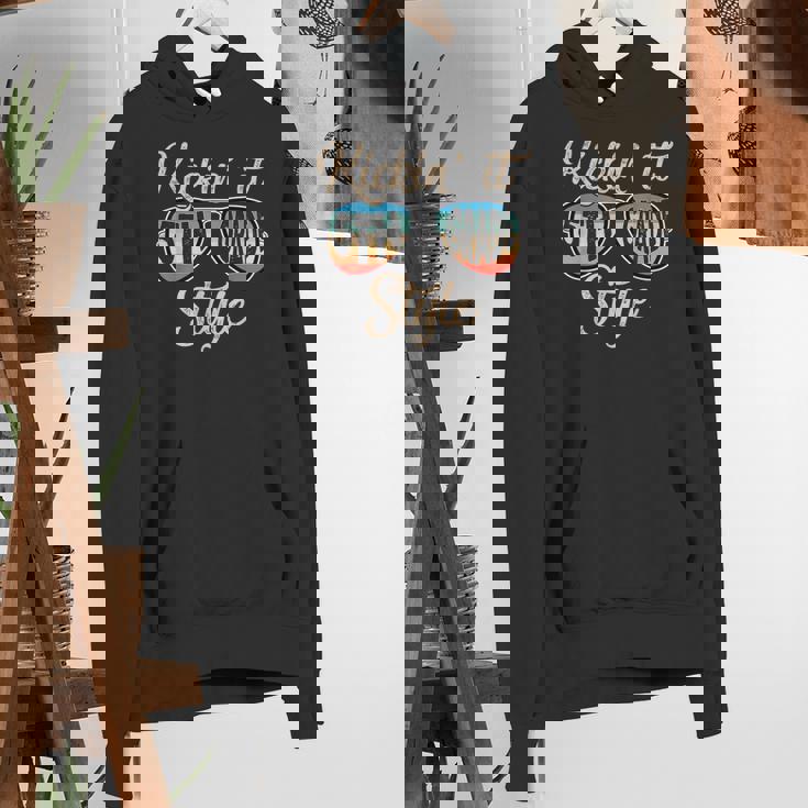 P41l Retro Kickin It 5th Grade Style Teacher Back To School For Men Women Girls Kids Women&#x27;s Hoodie, funny gift