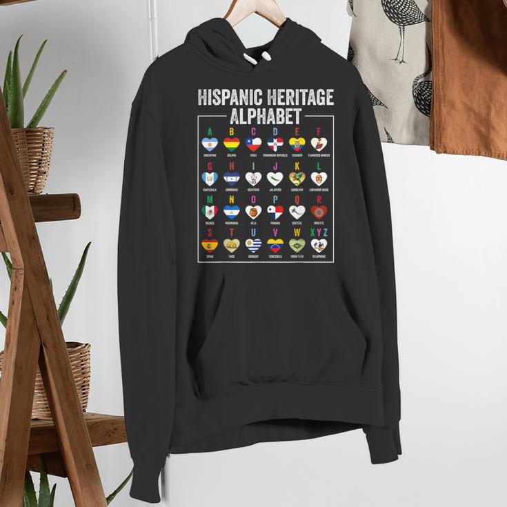 Hispanic Flags Alphabet Hearts Latin Heritage For Teacher Women's Hoodie, funny gift Hispanic Flags Alphabet Hearts Latin Heritage For Teacher Women's Hoodie, funny gift