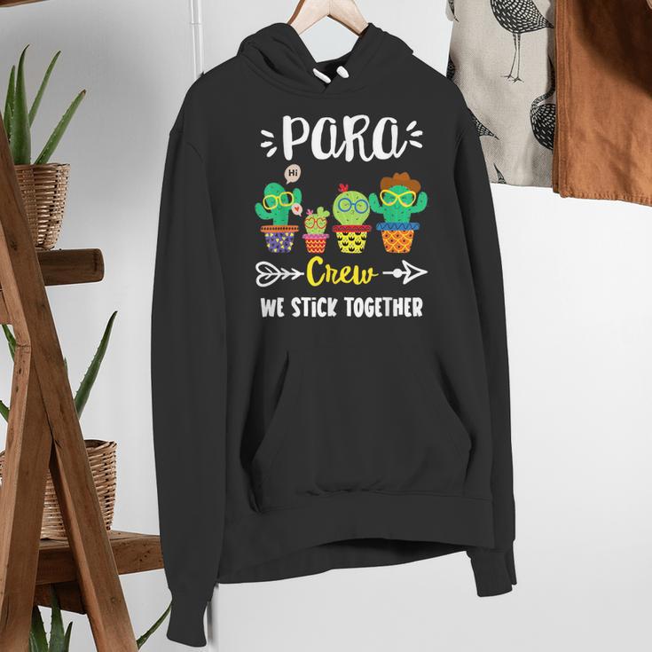 PARA Crew School Cactus Team PARA Teacher Squad For Men Women Kids Women's Hoodie, funny gift PARA Crew School Cactus Team PARA Teacher Squad For Men Women Kids Women's Hoodie, funny gift