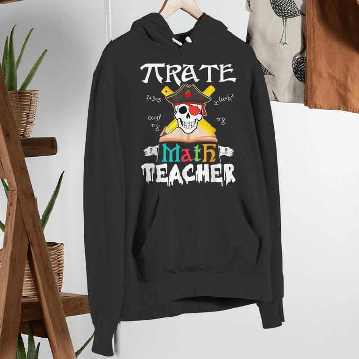 Pirate Math Teacher Skull Pirate Halloween Costume Women's Hoodie, funny gift