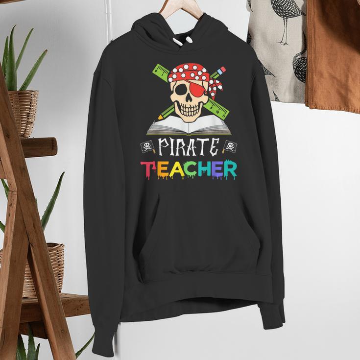 Pirate Teacher Halloween Skull Adult Women's Hoodie, funny gift Pirate Teacher Halloween Skull Adult Women's Hoodie, funny gift
