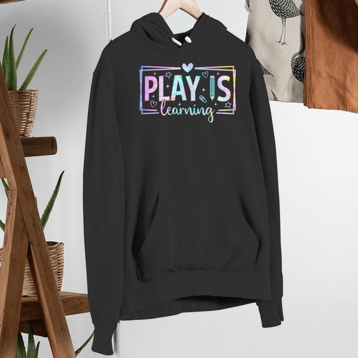 Play Is Learning Kindergarten Teacher Team Women Women's Hoodie, funny gift