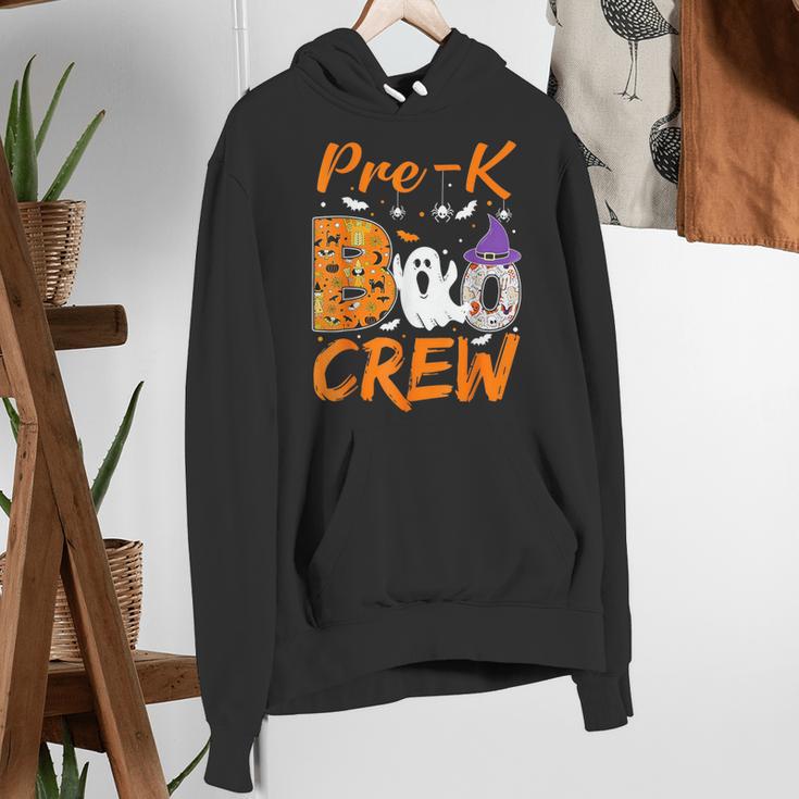 Pre K Boo Crew Teacher Student Halloween Pre Kindergarten Women's Hoodie, funny gift