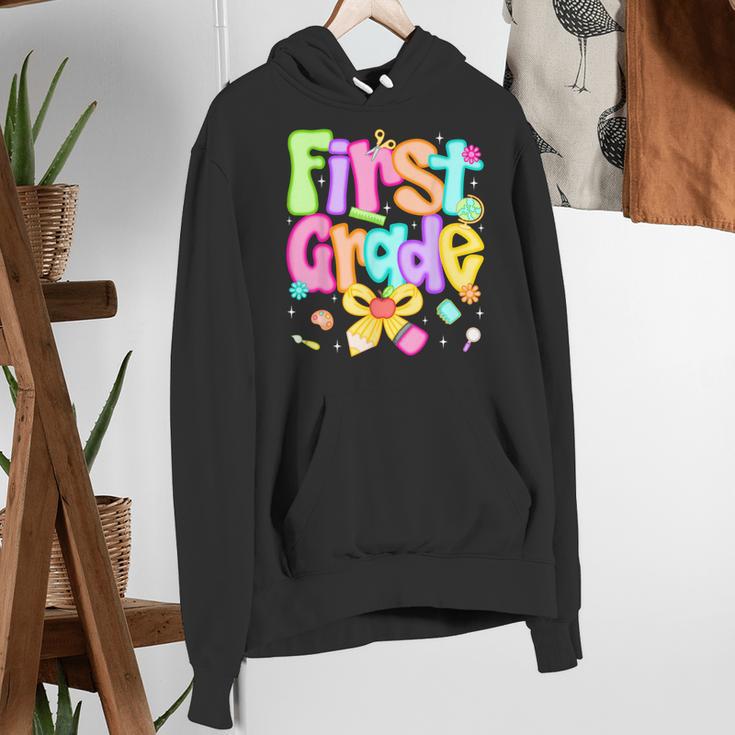 Preppy First Grade Back To School 1st Grade Teacher Girl Kid Women's Hoodie, First Grade Teacher Hoodies, funny gift Preppy First Grade Back To School 1st Grade Teacher Girl Kid Women's Hoodie, First Grade Teacher Hoodies, funny gift