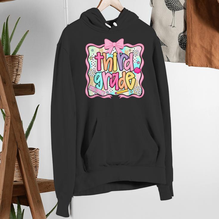 Preppy Third Grade Back To School Teacher Girl Kid Women's Hoodie, funny gift Preppy Third Grade Back To School Teacher Girl Kid Women's Hoodie, funny gift