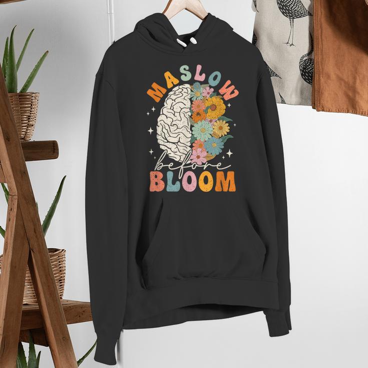 Psychologist Maslow Before Bloom Sped Teacher Classroom Women's Hoodie, funny gift Psychologist Maslow Before Bloom Sped Teacher Classroom Women's Hoodie, funny gift