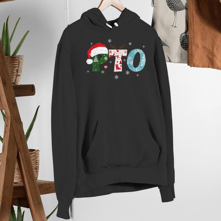 PTO Santa Hat Reindeer Parent Teacher Organization Christmas Women's Hoodie, funny gift PTO Santa Hat Reindeer Parent Teacher Organization Christmas Women's Hoodie, funny gift