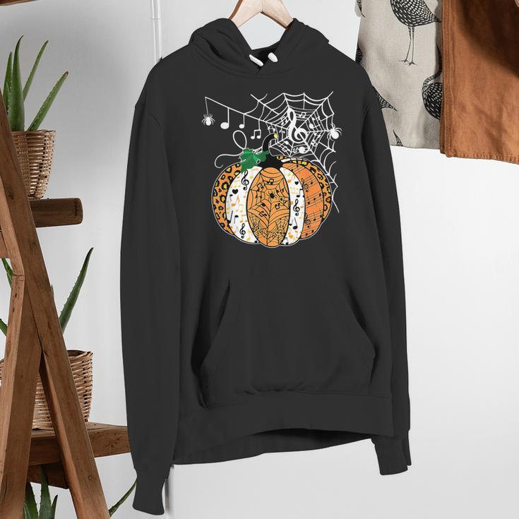 Pumpkin Music Teacher Halloween Fall Music Notes Autumn Women's Hoodie, funny gift Pumpkin Music Teacher Halloween Fall Music Notes Autumn Women's Hoodie, funny gift