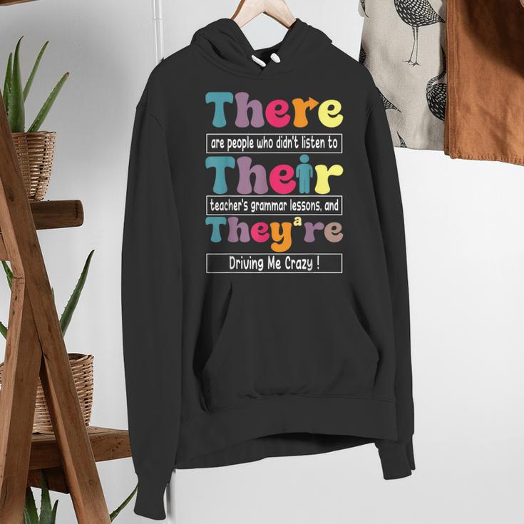 There Their They'Re English Teacher Grammar Memes Women's Hoodie, English Teacher Hoodies, funny gift