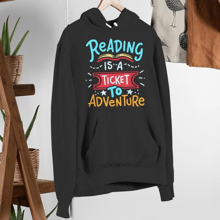 Reading Adventure Library Student Teacher Book Women's Hoodie, funny gift