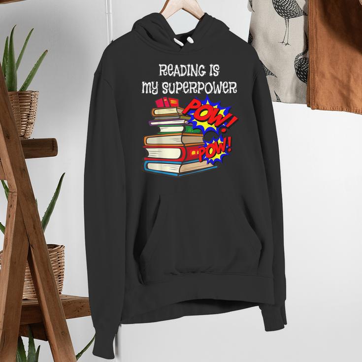 Reading Is My Super Power Superhero Best English Teacher Women's Hoodie, Super Teacher Hoodies, English Teacher Hoodies, funny gift